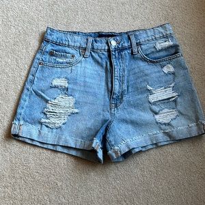 aeropostale high rise curvy mom short